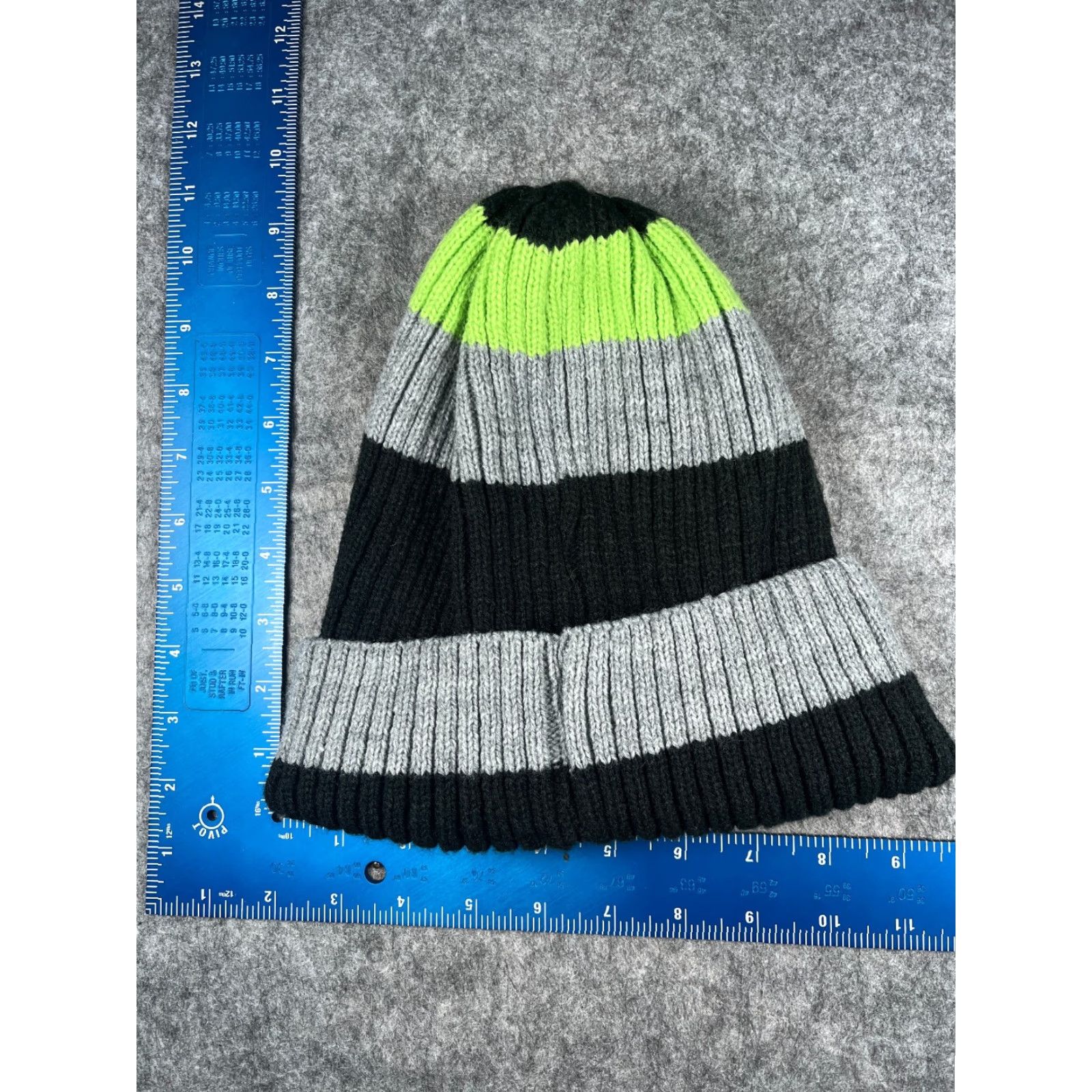 True Religion True Religion Beanie Toque One Size Adult Black Knit Striped Acrylic Hat Beanie Mens Womens Unisex Accessories Size ONE SIZE - 4 Thumbnail