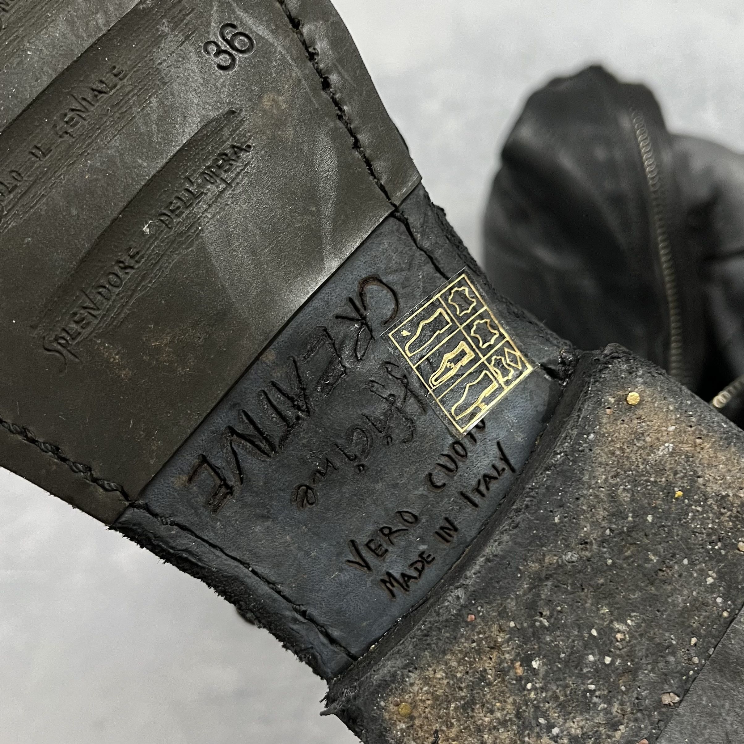 Officine Creative Avant-Garde Officine Creative Snake Embossed Biker Boots Size US 6 / IT 36 - 14 Thumbnail
