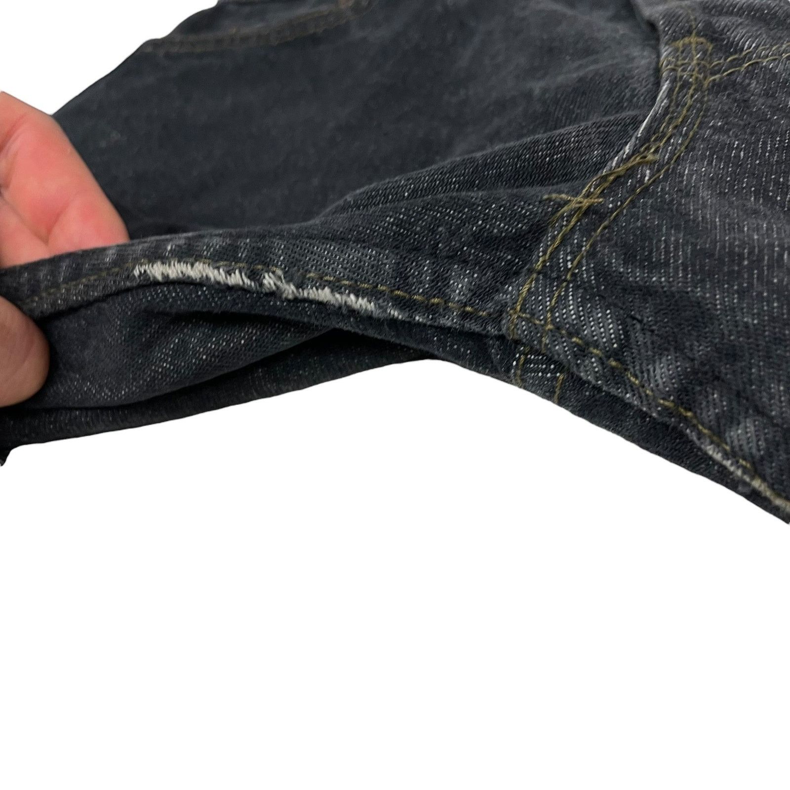 Levi's × Vintage Levi's 501 Men's Gray Cotton Denim Straight Leg Jeans 30x34 Size US 30 / EU 46 - 5 Thumbnail
