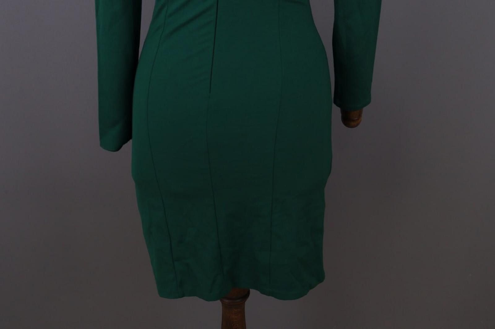 J.Crew J. Crew Green Long Sleeve Bodycon Evening Midi Dress Size XS Size XS / US 0-2 / IT 36-38 - 12 Thumbnail