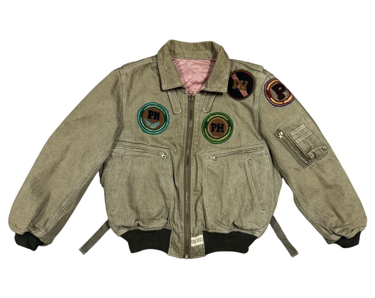 Karl Helmut Vtg🔥Pink House Karl Helmut Bomber Duck Canvas Bondage Jacket Size US M / EU 48-50 / 2 - 2 Thumbnail