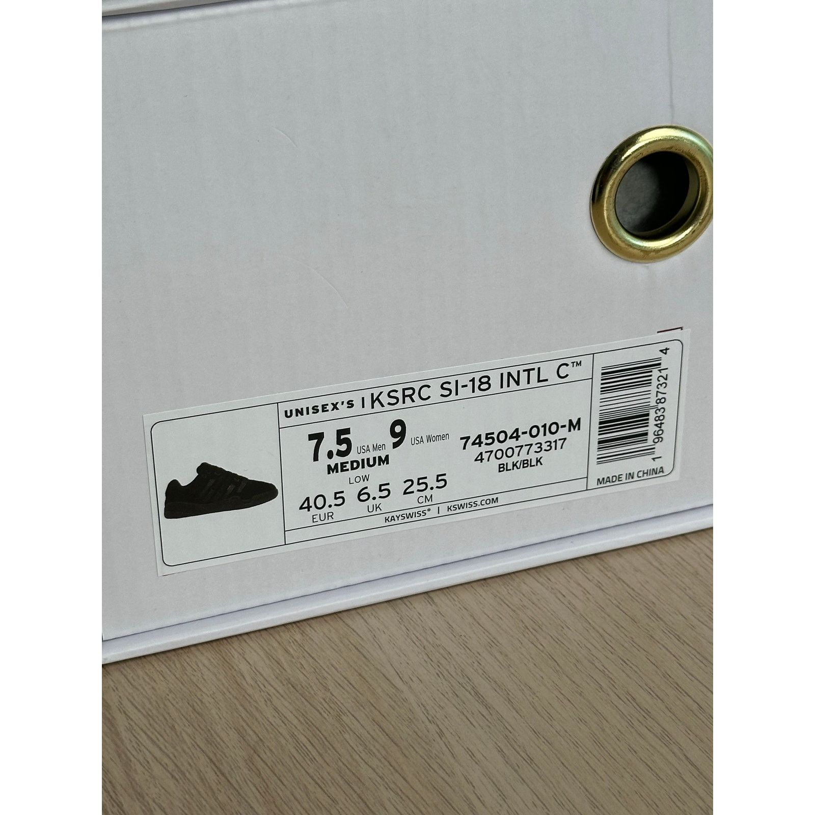 K-Swiss K-Swiss x Anwar Carrots SI-18 Black Sneaker - Size 7.5M Size US 7.5 / EU 40-41 - 10 Thumbnail