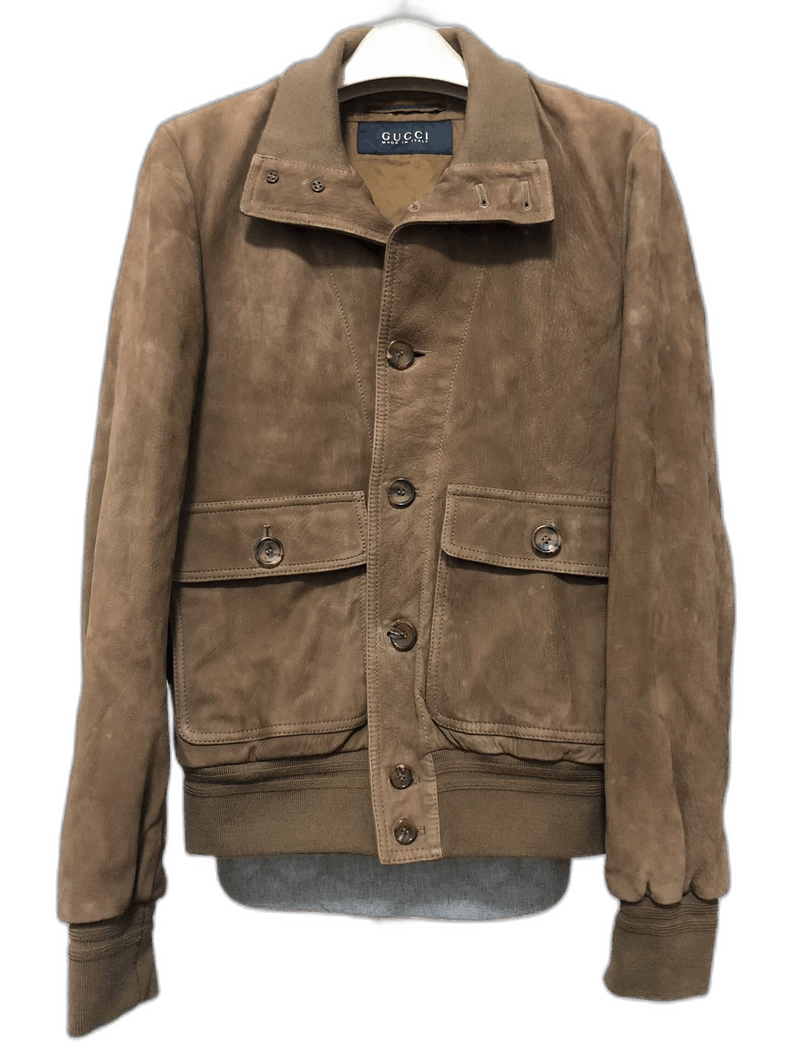 Gucci GUCCI Suede Jacket Size 44 Size US L / EU 52-54 / 3 - 1 Thumbnail