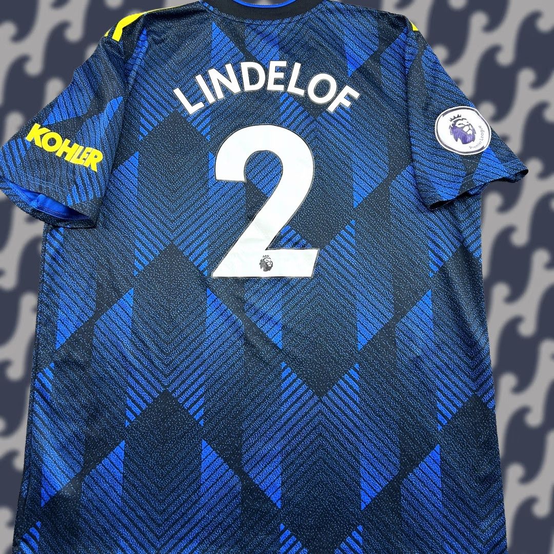 Adidas Manchester United 2021 2022 Third Lindelof #2 Mens Football Jersey XL Adidas Shirt Sports Football Mens XL Multicolor Moisture Wicking Quick Dry Size US XL / EU 56 / 4 - 1 Thumbnail