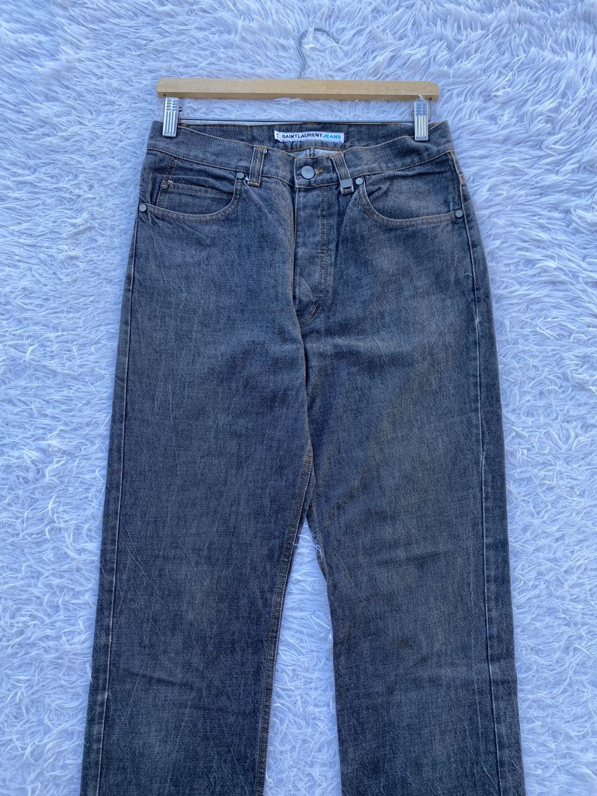Yves Saint Laurent Rare Vintage Saint Laurent Jeans YSL Denim Made in Portugal Size US 29 - 6 Thumbnail
