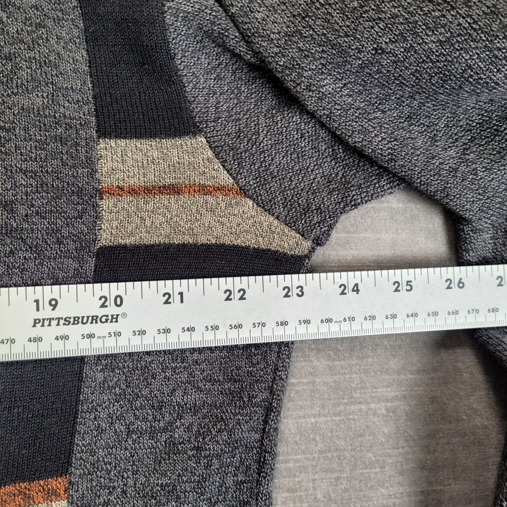 Vintage VINTAGE Manzoni Mens Gray Wool Mix Grandpa Dad 1/4 Zip Long Sleeve Sweater Made Italy L Size US L / EU 52-54 / 3 - 3 Thumbnail