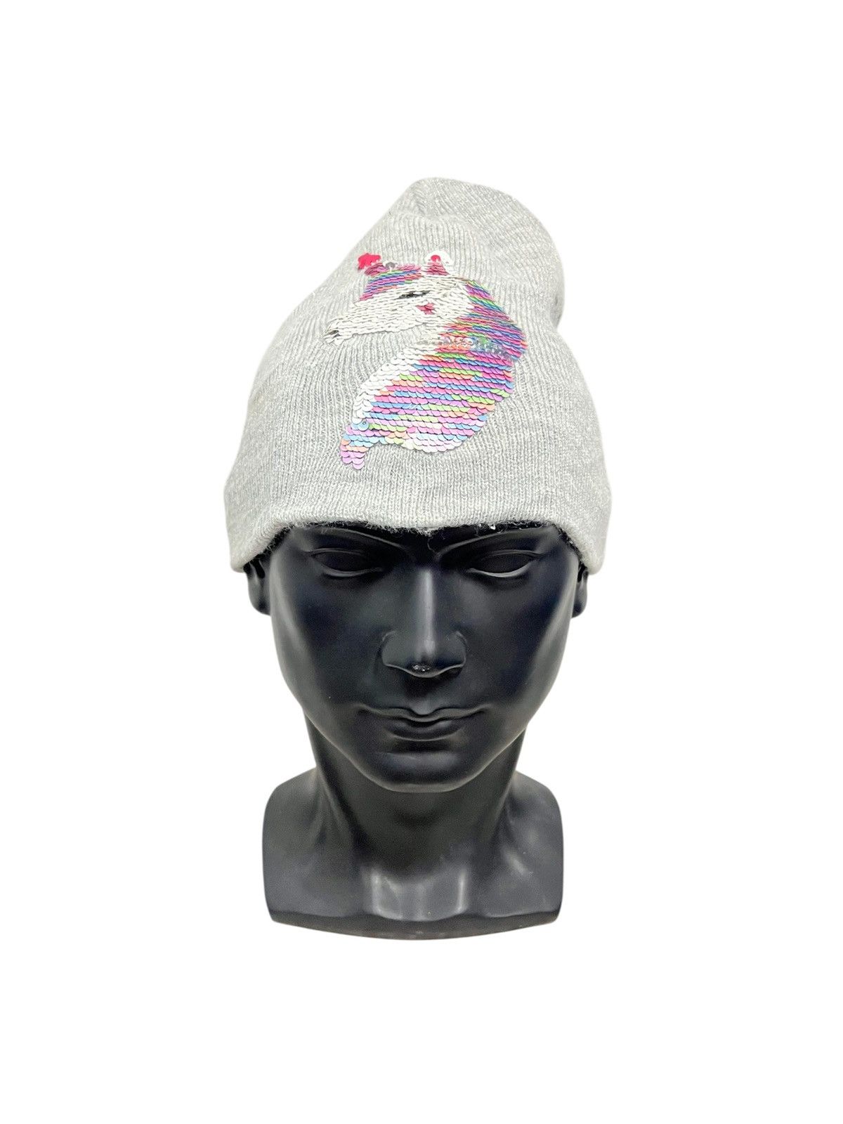 Vintage Vintage H&M Unicorn Beanie Hat Size ONE SIZE - 1 Thumbnail