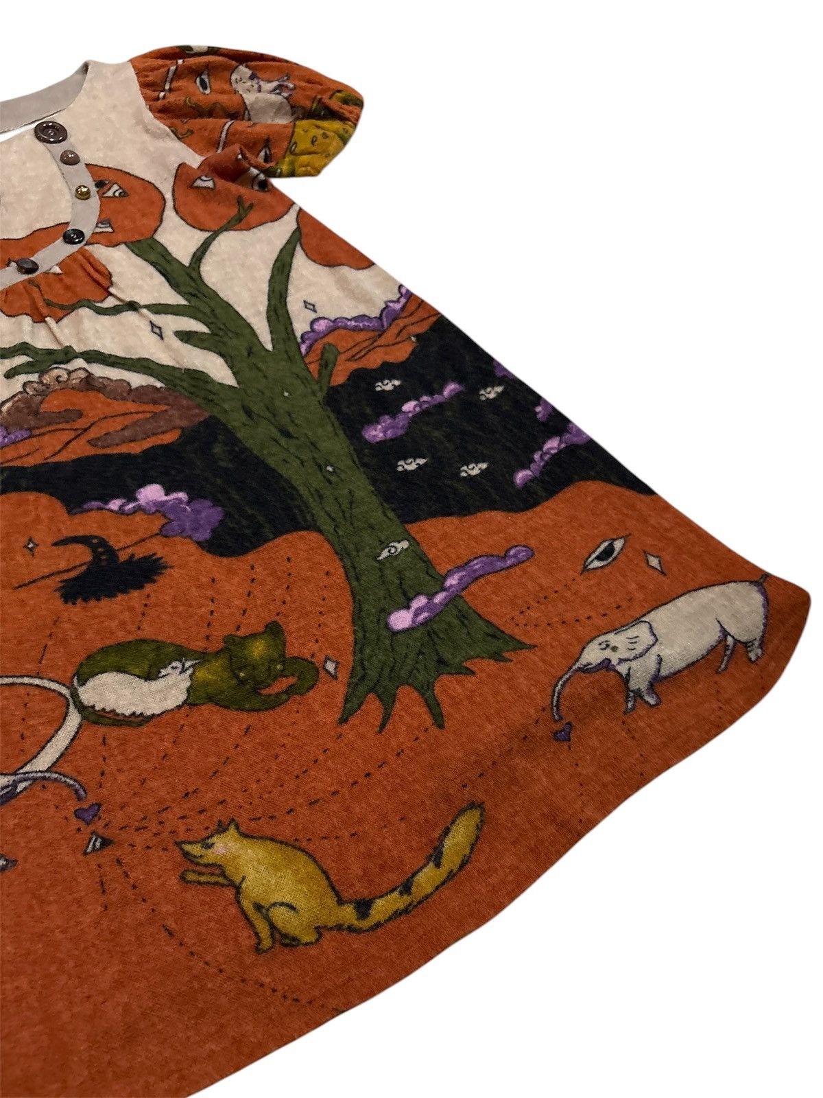 Japanese Brand Tsumori Chisato Issey Miyake inspired printed dress Size M / US 6-8 / IT 42-44 - 6 Thumbnail