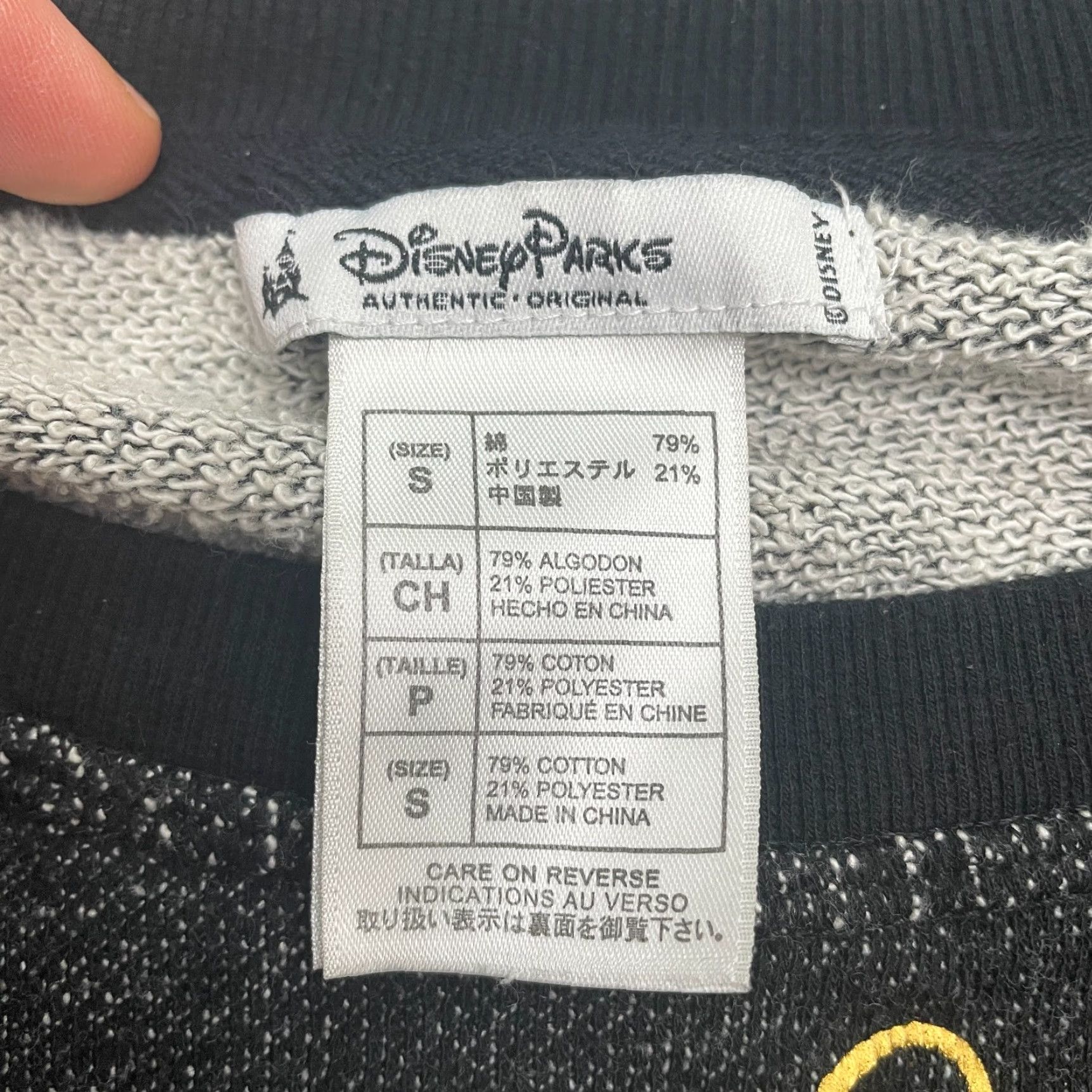 Disney Disney Parks Vintage Minnie Mouse Sweatshirt Womens S Black Gray Gold Casual Size S / US 4 / IT 40 - 7 Thumbnail