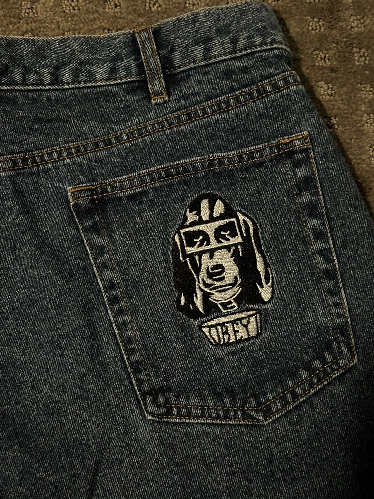Obey obey jean shorts Size US 36 / EU 52 - 1 Thumbnail