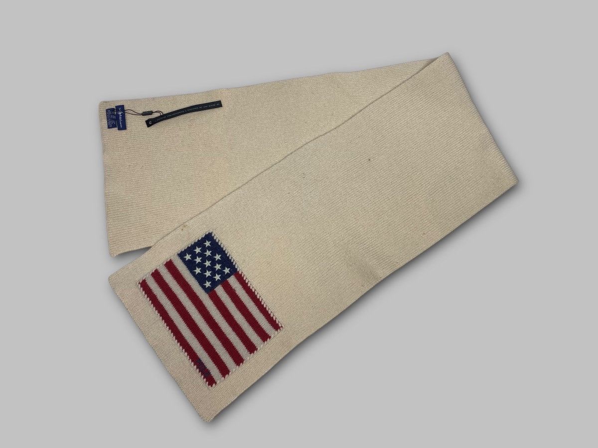 Polo Ralph Lauren Vintage Polo Ralph Lauren 2000s American Flag Scarf Size ONE SIZE - 2 Thumbnail
