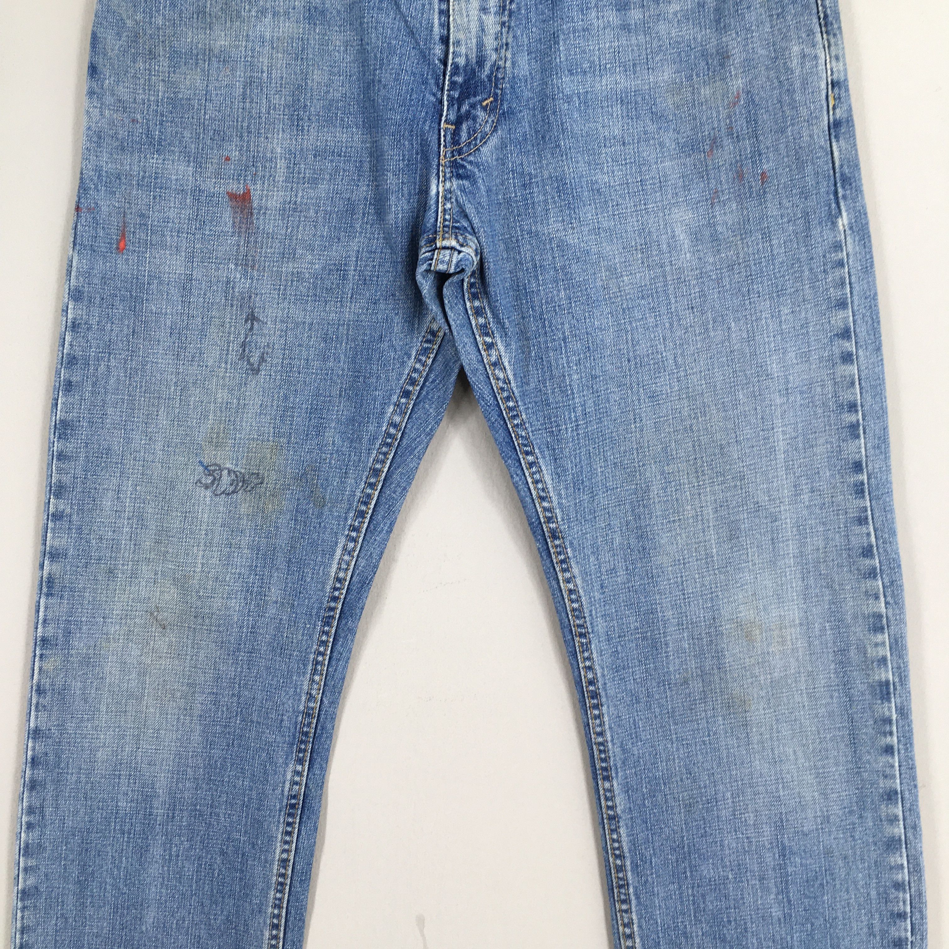 Levi's Size 30x30.5 Vintage Levi's 514 Faded Blue Jeans Size US 30 / EU 46 - 3 Thumbnail