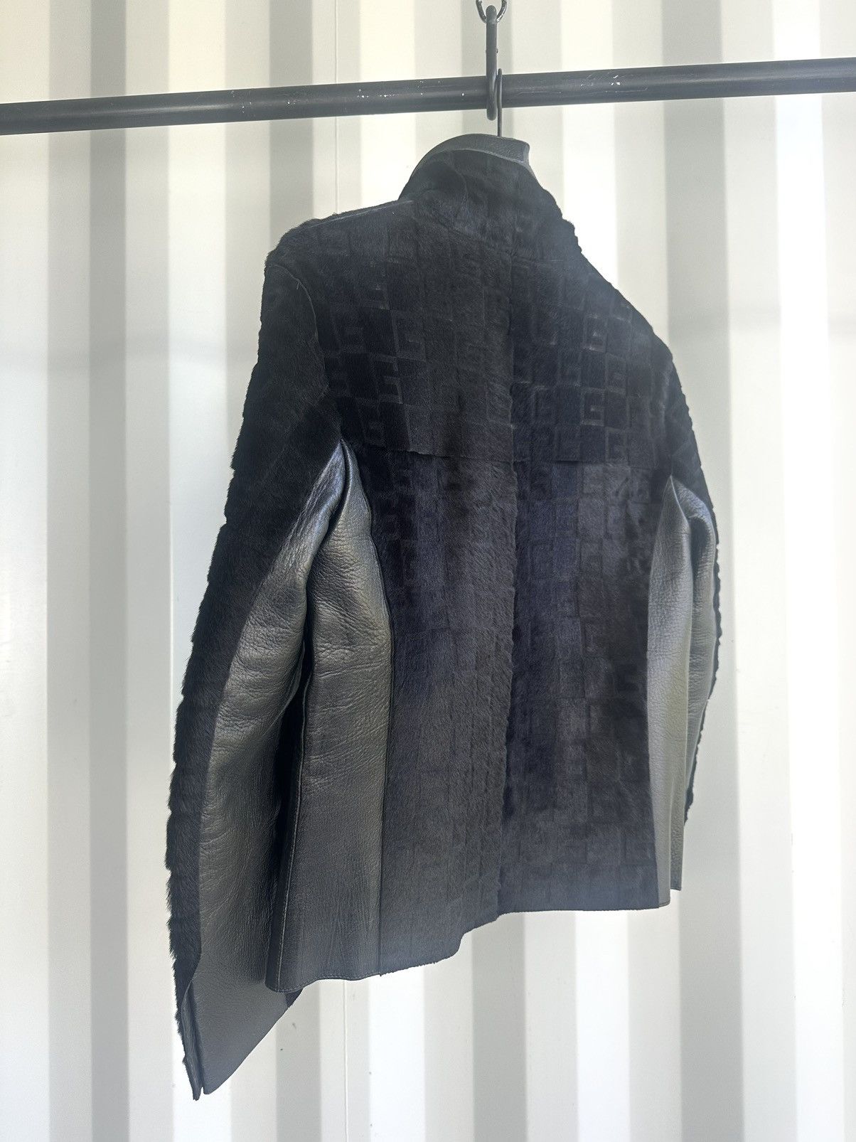 Gucci GG Monogram Fur Leather Jacket Size US M / EU 48-50 / 2 - 5 Thumbnail