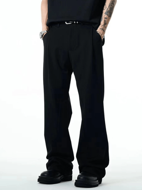 Japanese Brand × Jean Black casual straight loose high waist versatile trousers Size US 32 / EU 48 - 3 Thumbnail