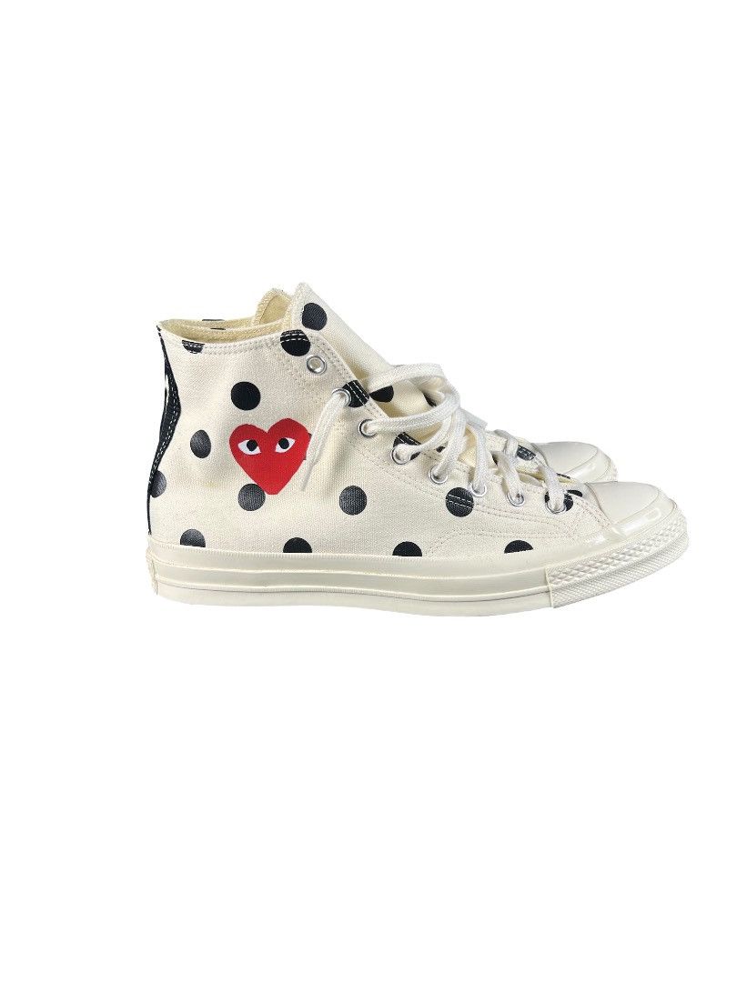 Comme des Garcons PLAY × Converse CDG PLAY x Converse Polka Dot Heart – Size 11 US – Rare BNWT Size US 11 / EU 44 - 7 Thumbnail
