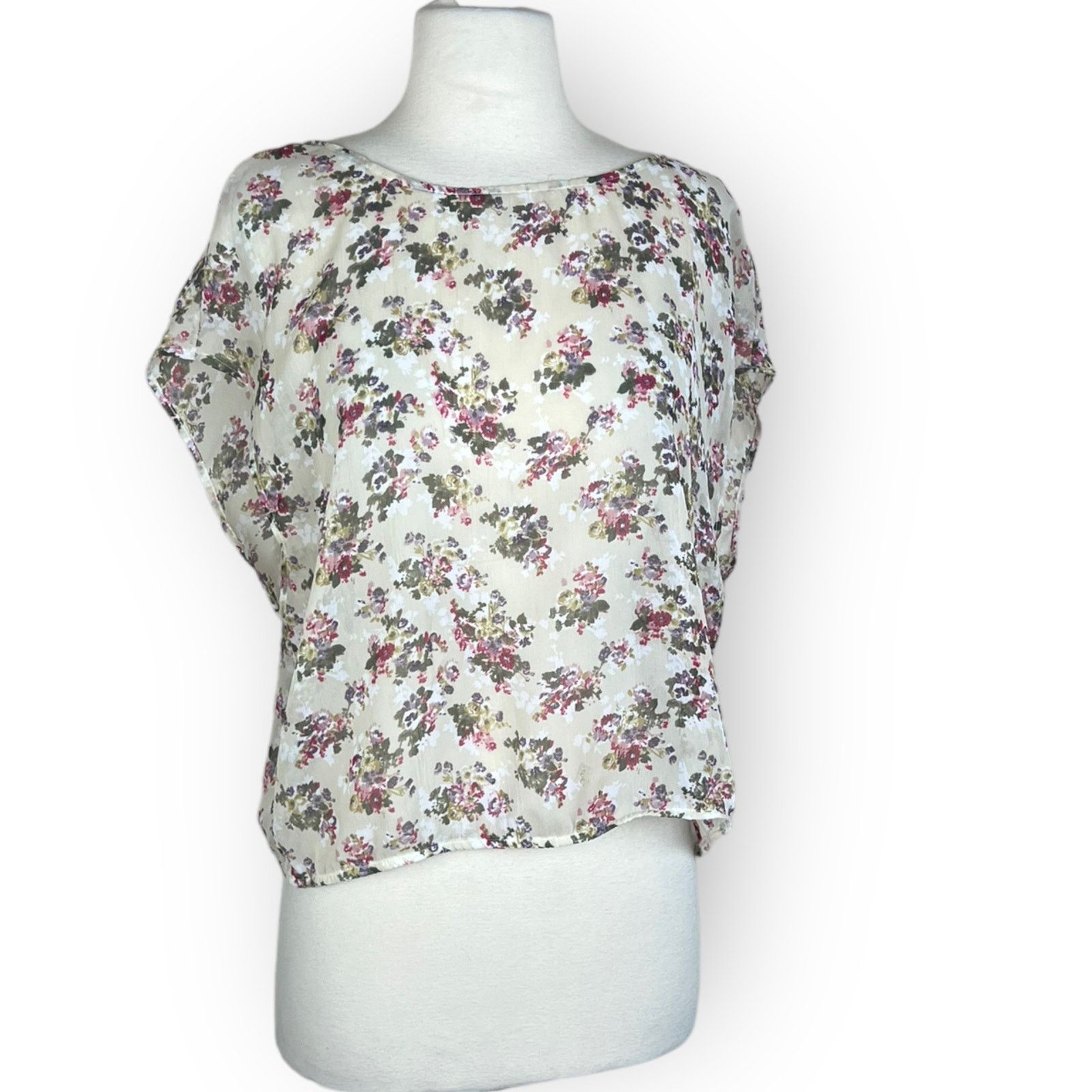 American Rag American Rag | Vintage Y2K Floral Blouse | Small Size S / US 4 / IT 40 - 3 Thumbnail