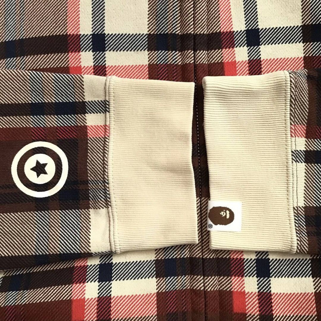Bape × Nigo 🔥NFS limited🔥 BAPE Check shark full zip hoodie a bathing ape Size US M / EU 48-50 / 2 - 6 Thumbnail
