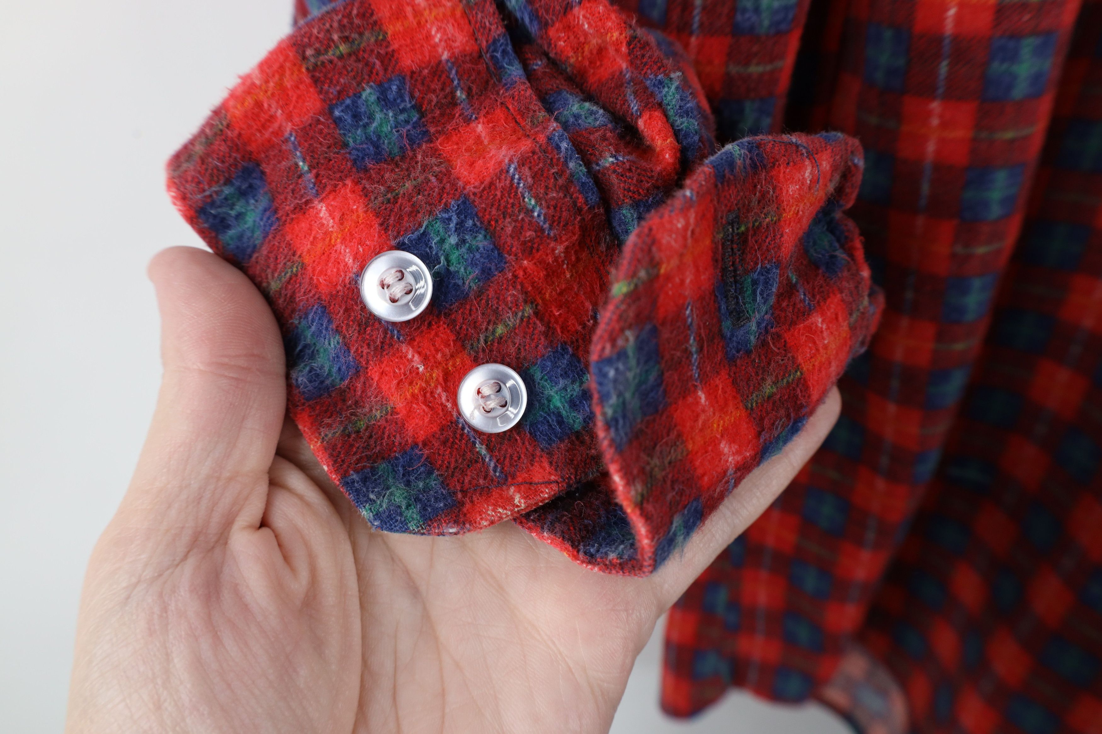 Vintage Vintage 70s Streetwear Collared Button Shirt Plaid USA Size US M / EU 48-50 / 2 - 5 Thumbnail