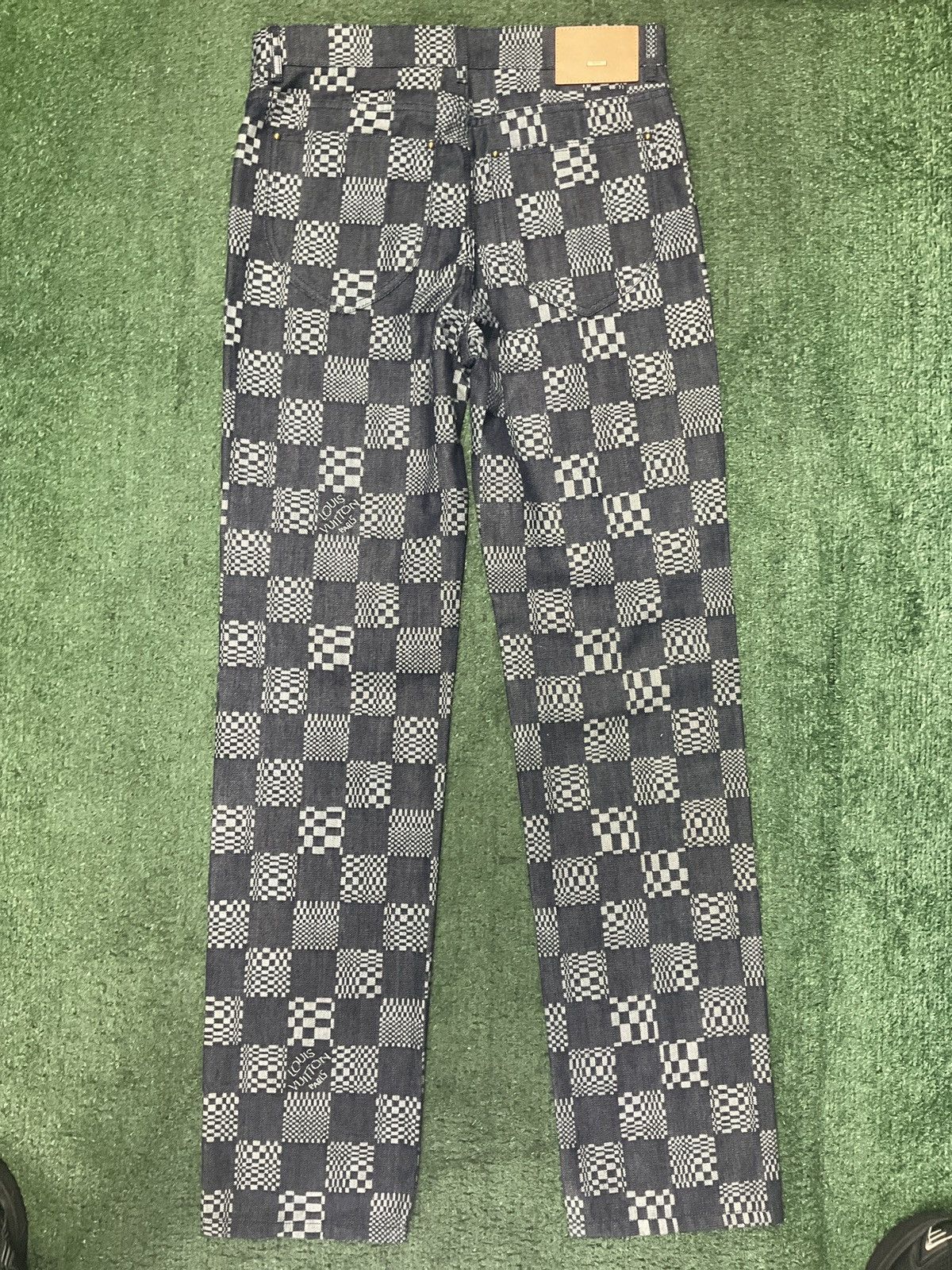 Louis Vuitton Louis Vuitton Distorted Damier Print Jeans Size US 29 - 3 Thumbnail