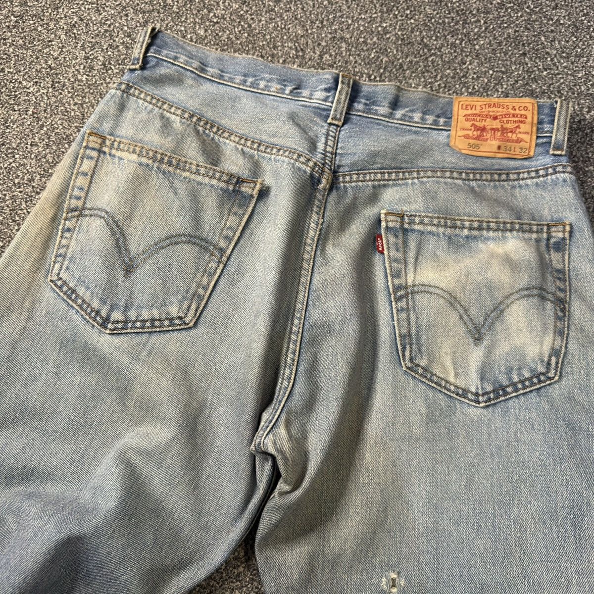 Levi's Vintage Levis 505 Regular Fit Distressed Denim W34 Size US 34 / EU 50 - 6 Thumbnail