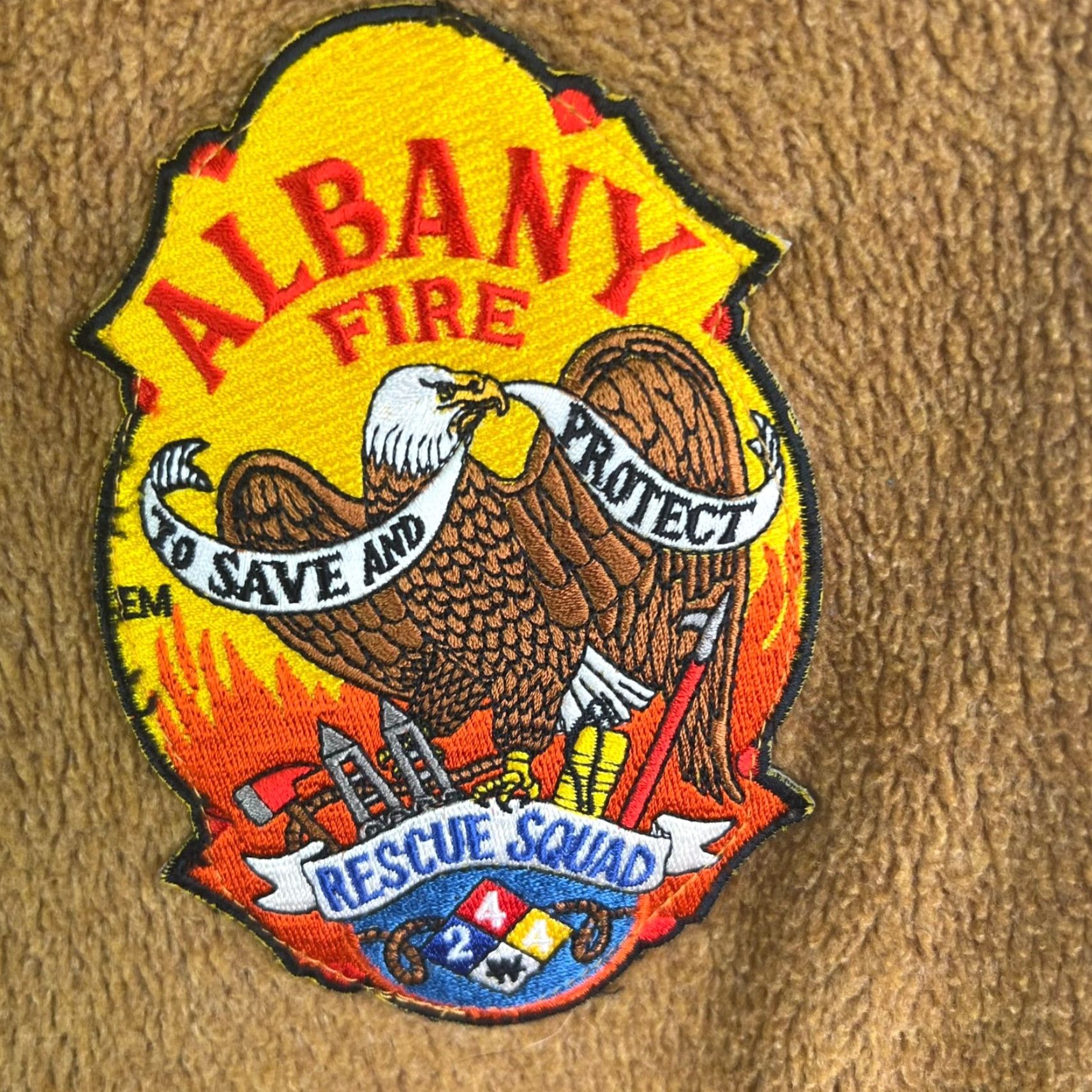 Vintage St. Johns Bay Vest Mens 2XL Tan Albany Fire & Rescue Sherpa Size US XXL / EU 58 / 5 - 2 Thumbnail