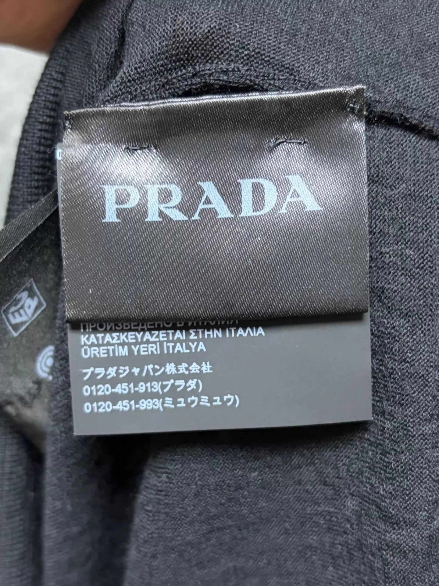Prada Prada Men's Wool Knit Short Sleeve Black 50 Size US M / EU 48-50 / 2 - 4 Thumbnail