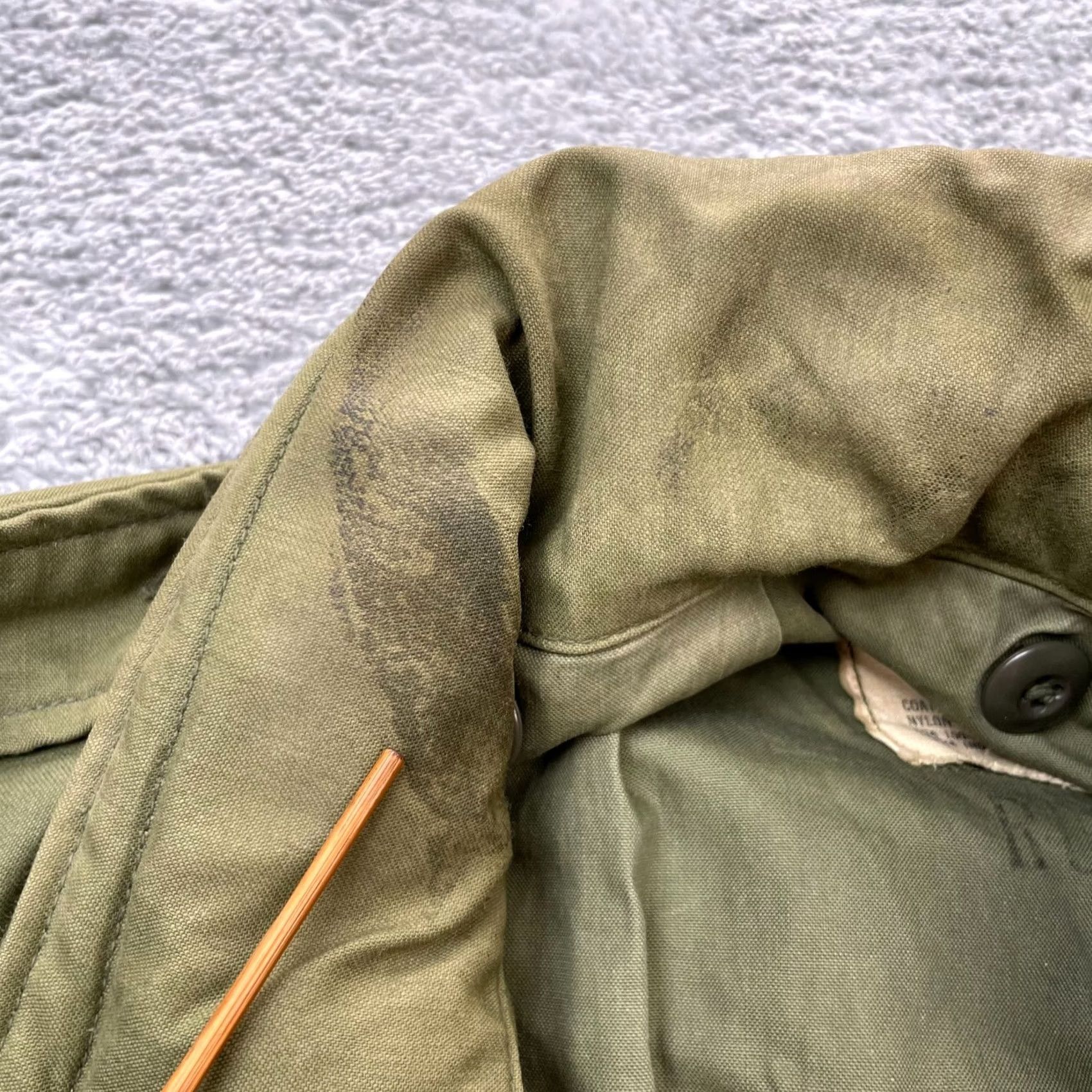 Alpha Industries VINTAGE Alpha Industries Jacket Mens Small Green Military Coat Army Vietnam 1969 Size US S / EU 44-46 / 1 - 5 Thumbnail