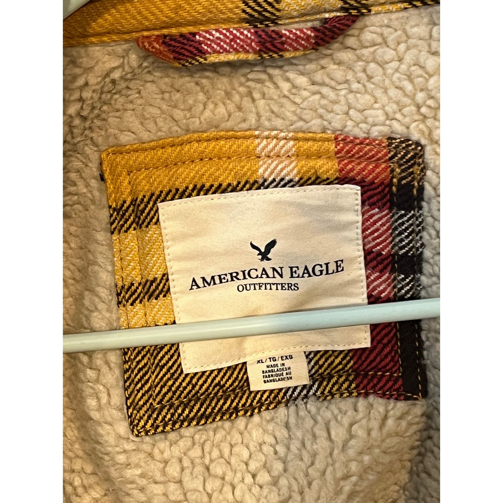 American Eagle Outfitters American Eagle Brown Yellow Insulated Bomber Jacket Mens Med Size US M / EU 48-50 / 2 - 3 Thumbnail