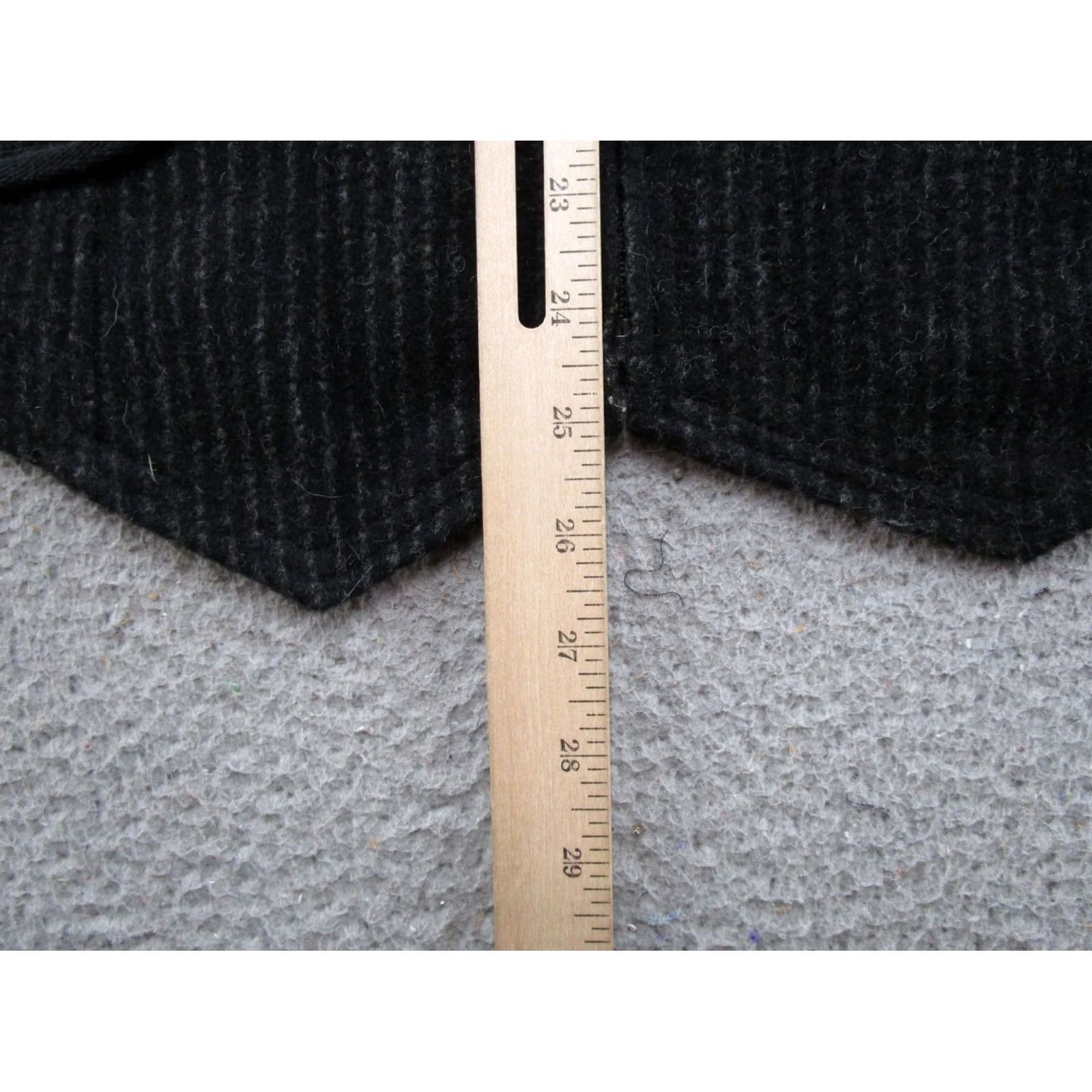 Vintage Woolrich Vest Wool Blend Black Gray Striped Women’s XL Pockets Full Zip Sleeveless Short Jacket/Coat Winter Fall Casual Womens Size XL Black Size XL / US 12-14 / IT 48-50 - 7 Thumbnail