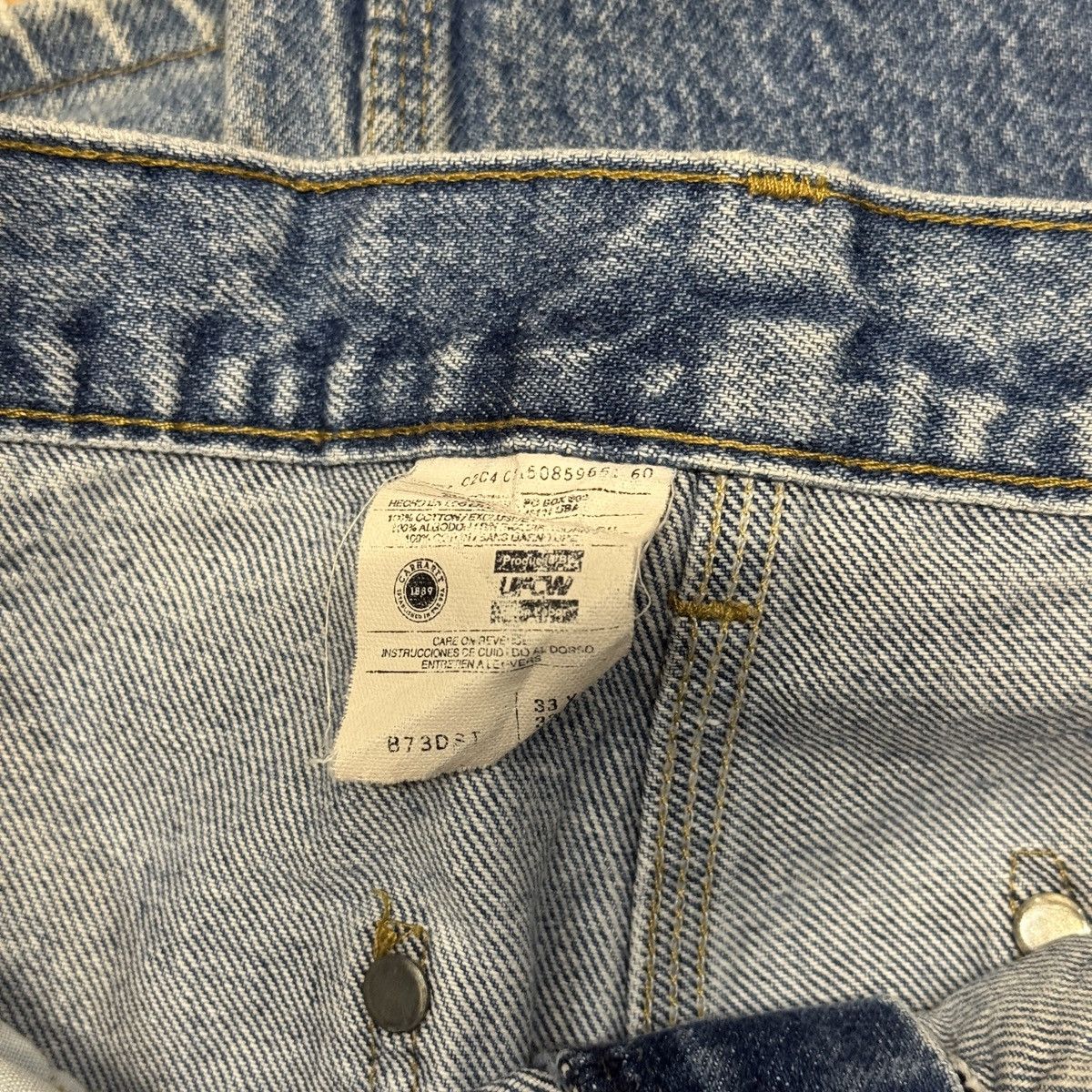Carhartt 90s Carhartt Faded Double Knee Pants USA ERD Grunge Chrome Size US 33 - 10 Thumbnail