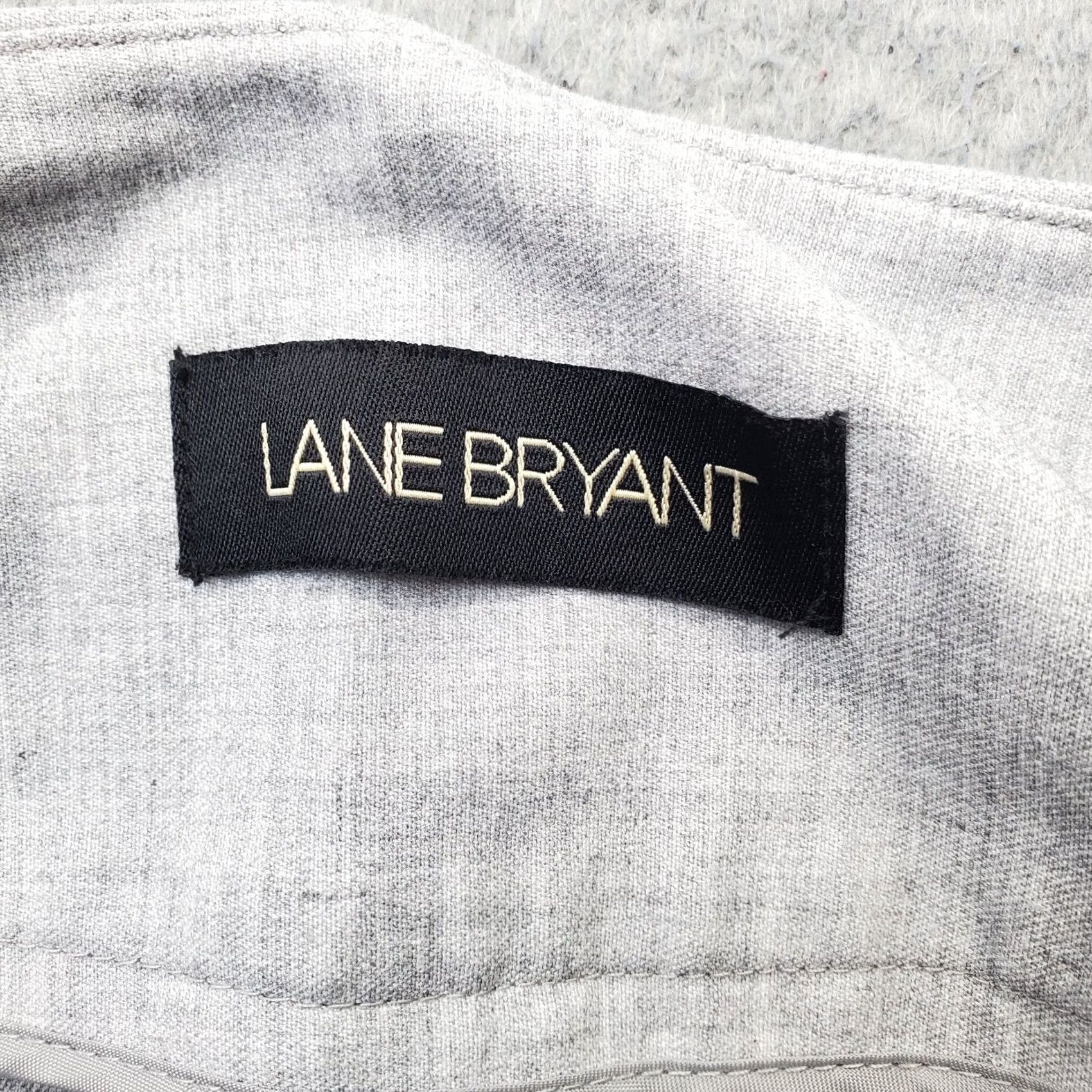 Vintage Lane Bryant Pants Womens 14 Gray Stretch Flat Front Bootcut Leg 2 Button Fly Shirt Pants Womens Size 14 Gray Bootcut Mens Womens Girls Boys Size 36" / US 14 / IT 50 - 7 Thumbnail