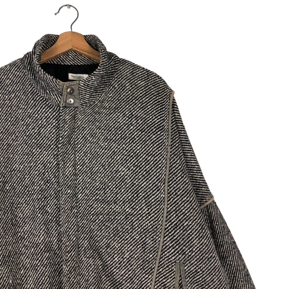 Japanese Brand 📌VINTAGE BOMBER JACKET WOOL HERRINGBONE TOM COLLINS Size US L / EU 52-54 / 3 - 13 Thumbnail