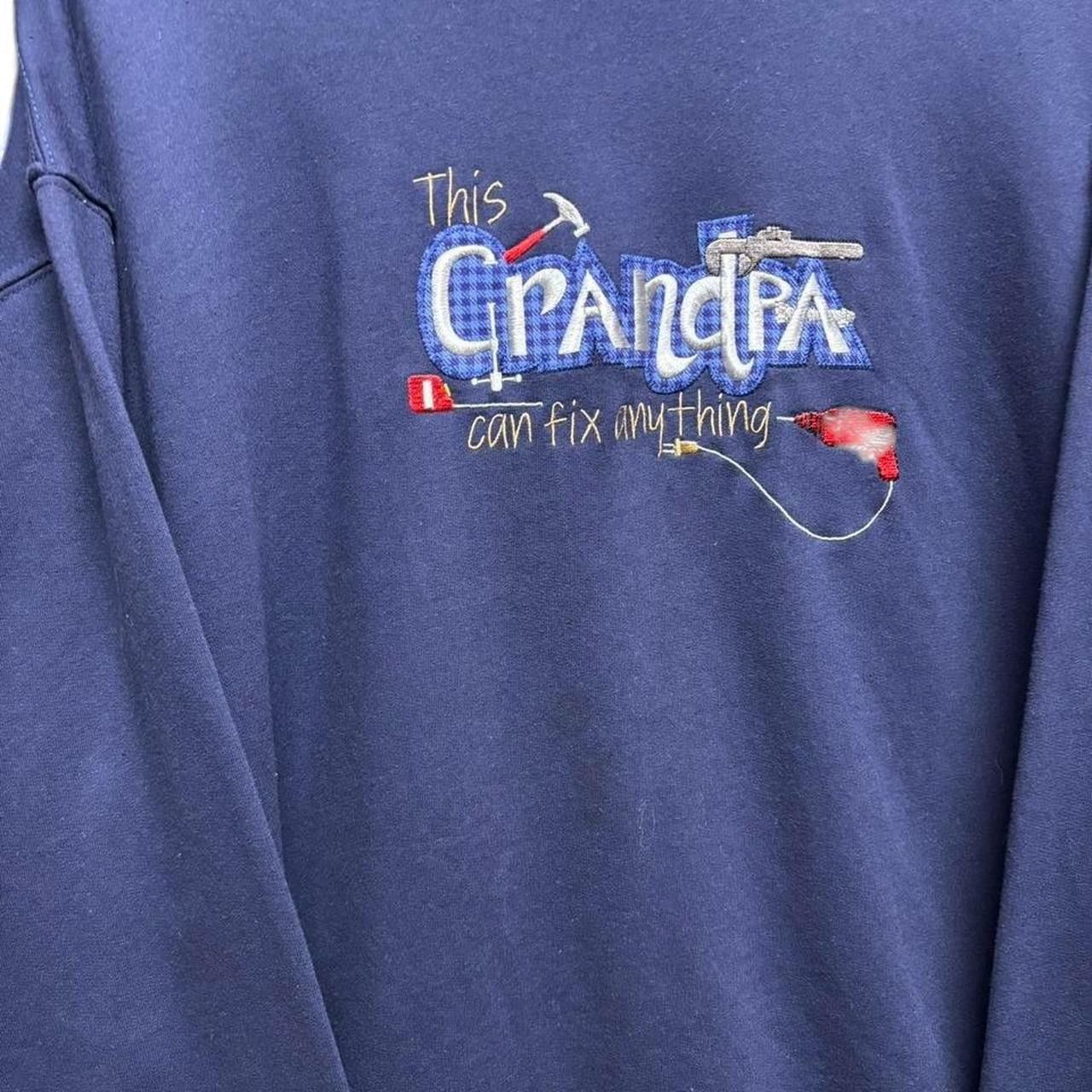 Vintage Vintage Grandpa sweatshirt size: 2XL Size US XXL / EU 58 / 5 - 5 Thumbnail