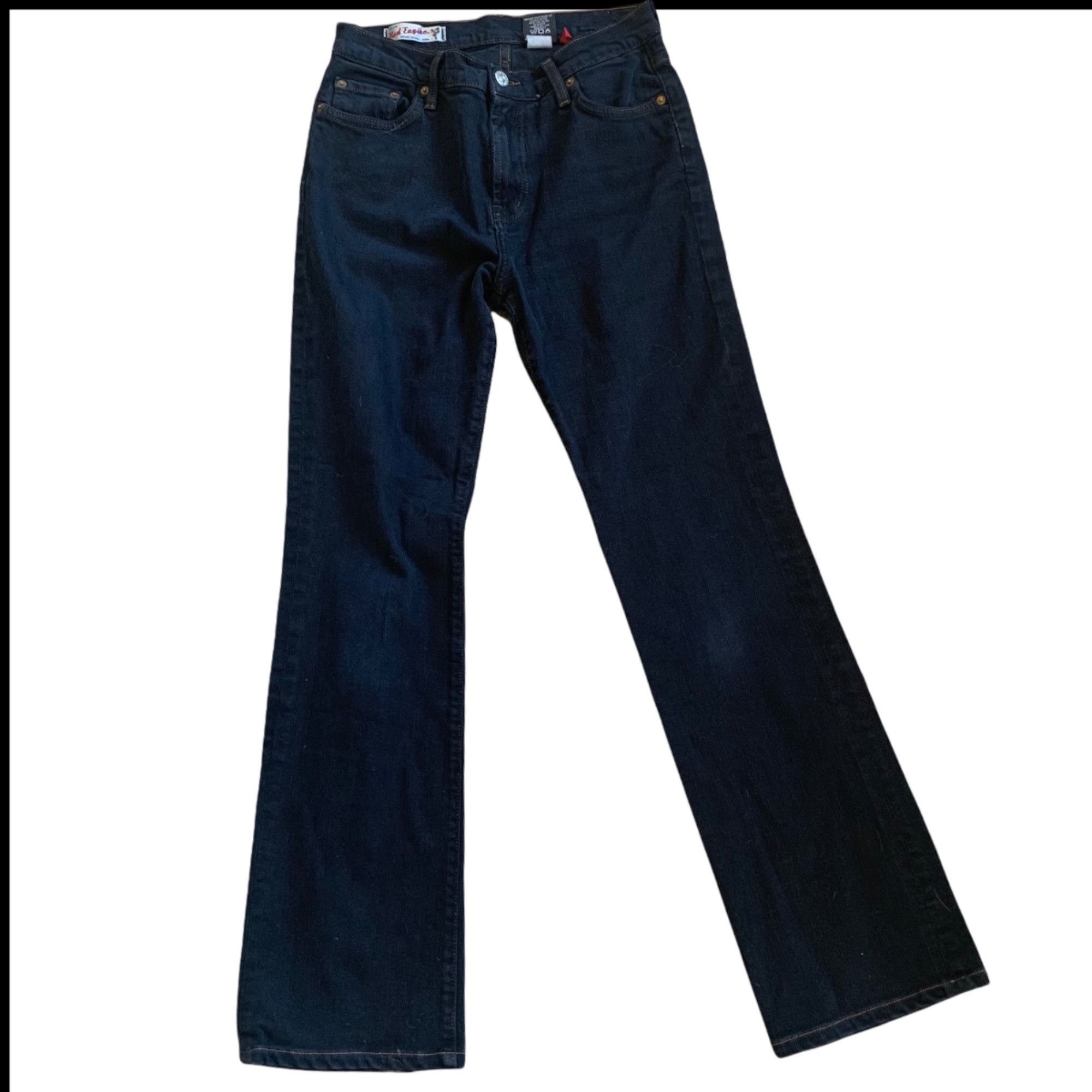 Vintage Red Engine Dark Wash "Vintage" Original Denim Rockabilly Jea Size 27" / US 4 / IT 40 - 2 Thumbnail