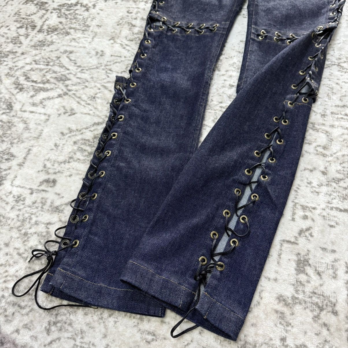 Hysteric Glamour Super Rare Hysteric Glamour Lace-up Bondage Denim Pants Size 27" / US 4 / IT 40 - 5 Thumbnail