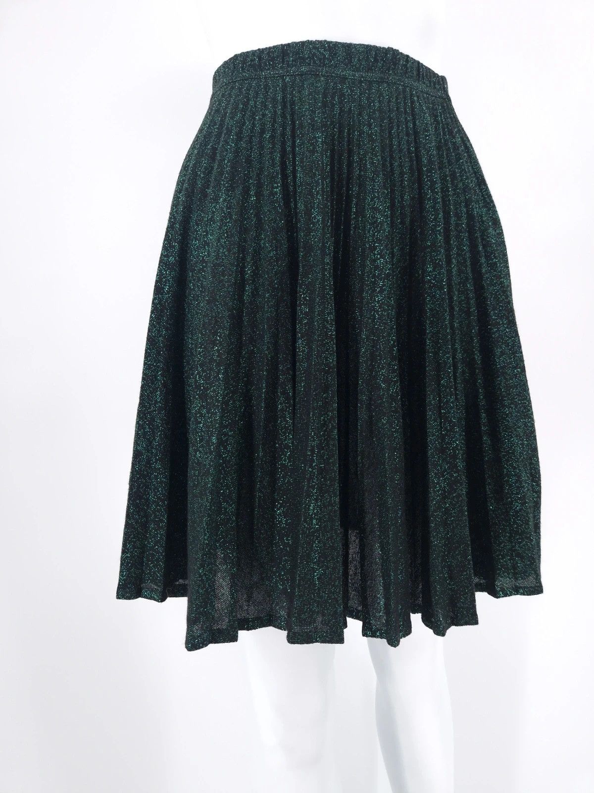 Jean Paul Gaultier JPG 90s Archival Glitter Pleated Skirt Size 28" / US 6 / IT 42 - 2 Thumbnail