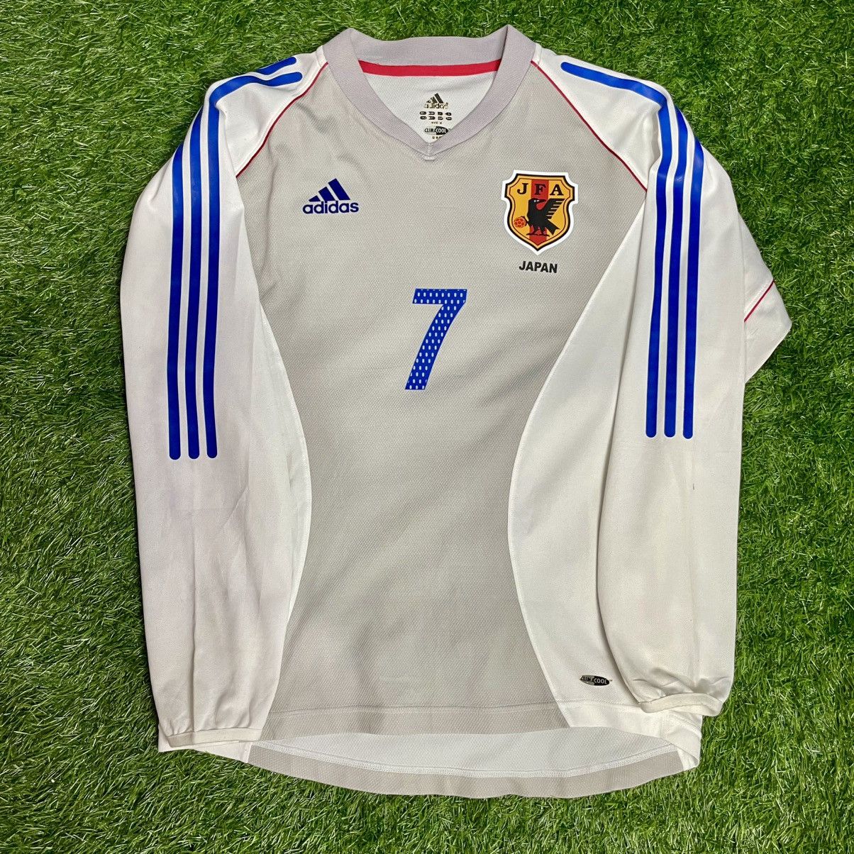 ウェア Japan Away 2001 NAKATA #7 Longsleeve Japan National Team Away Shirt L/S Season 2001 PLAYER ISSUE