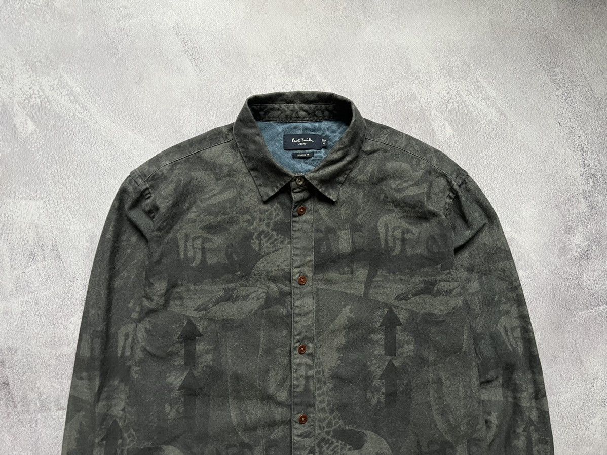 Paul Smith Paul Smith Jeans Printed Denim Thick Shirt Mens M Size US M / EU 48-50 / 2 - 2 Thumbnail