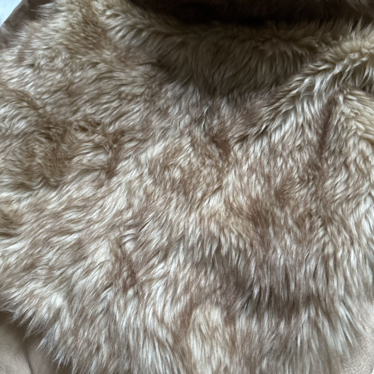 If Six Was Nine 📌 Vintage Y2K H&M Faux Fur Leather Avant-Garde Bomber Jacket Size S / US 4 / IT 40 - 12 Thumbnail