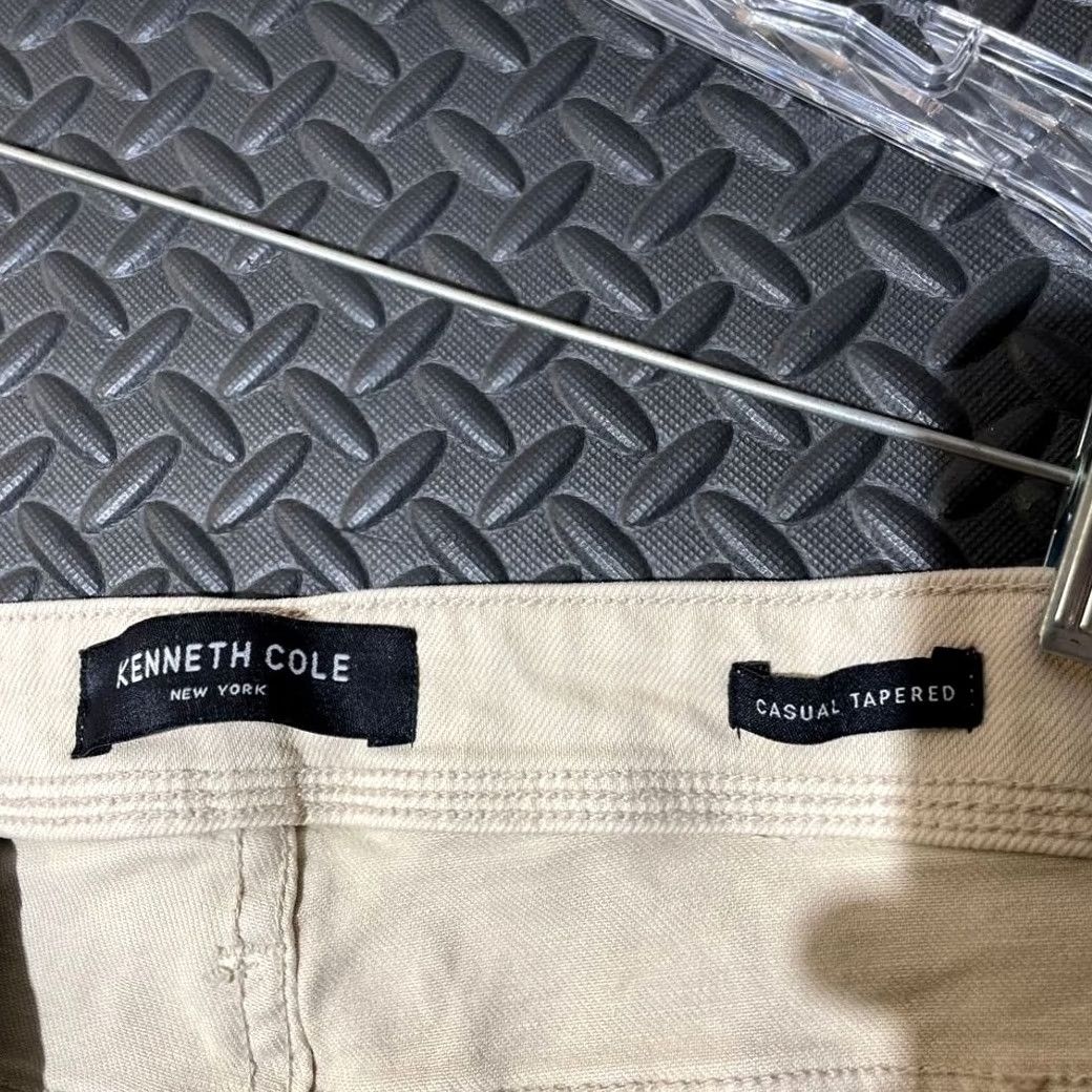 Kenneth Cole Kenneth Cole Casual Taper Beige 5 Pocket Denim Jean Men’s Size 36x32 Khakis 31 In Inseam Mens Beige Denim Jean Size US 36 / EU 52 - 3 Thumbnail