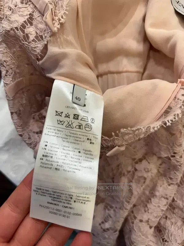 Valentino Valentino Light pink lace dress Size S / US 4 / IT 40 - 8 Thumbnail