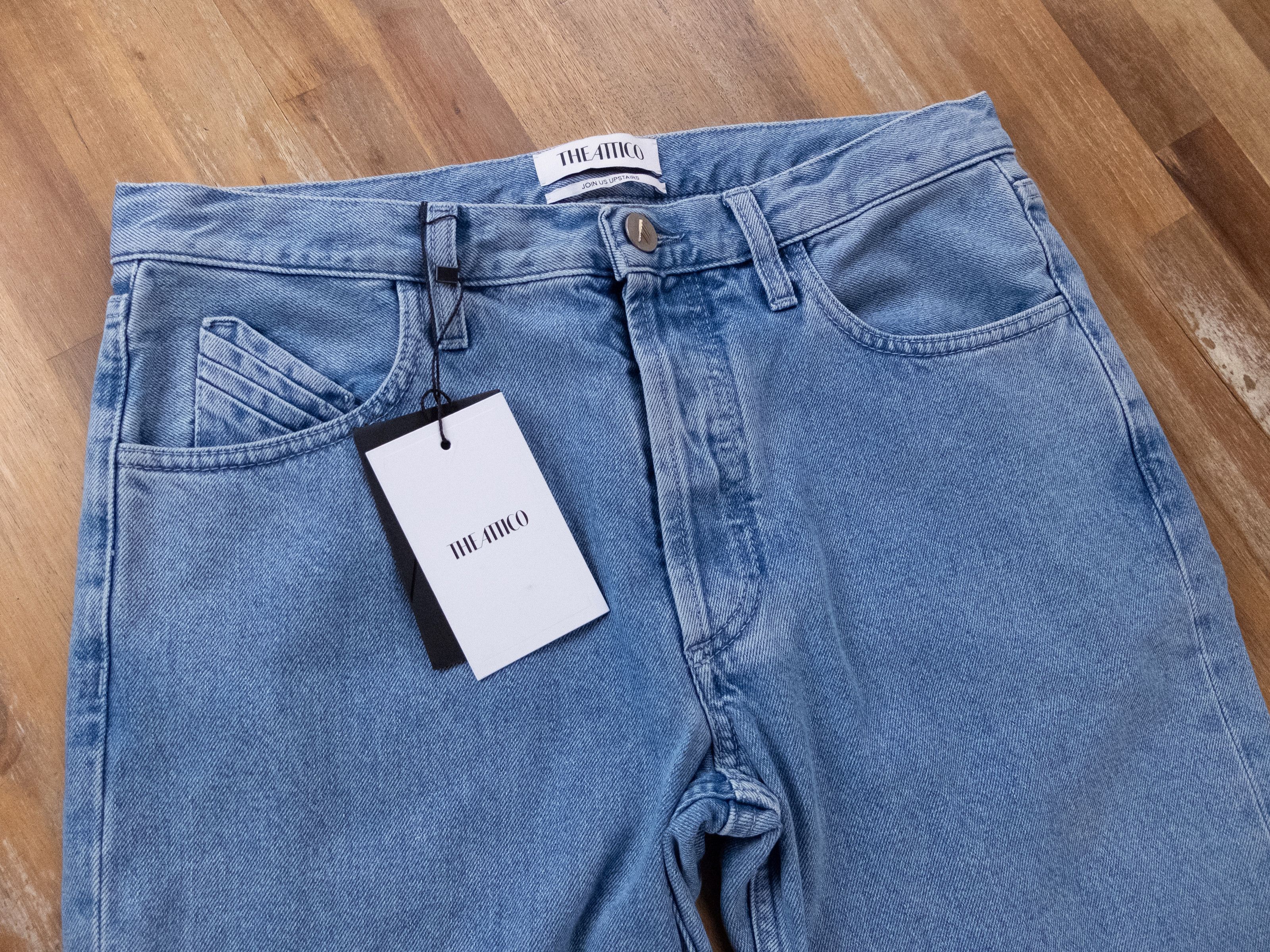 The Attico THE ATTICO light blue boyfriend jeans 26 authentic NWT Size 26" / US 2 / IT 38 - 5 Thumbnail