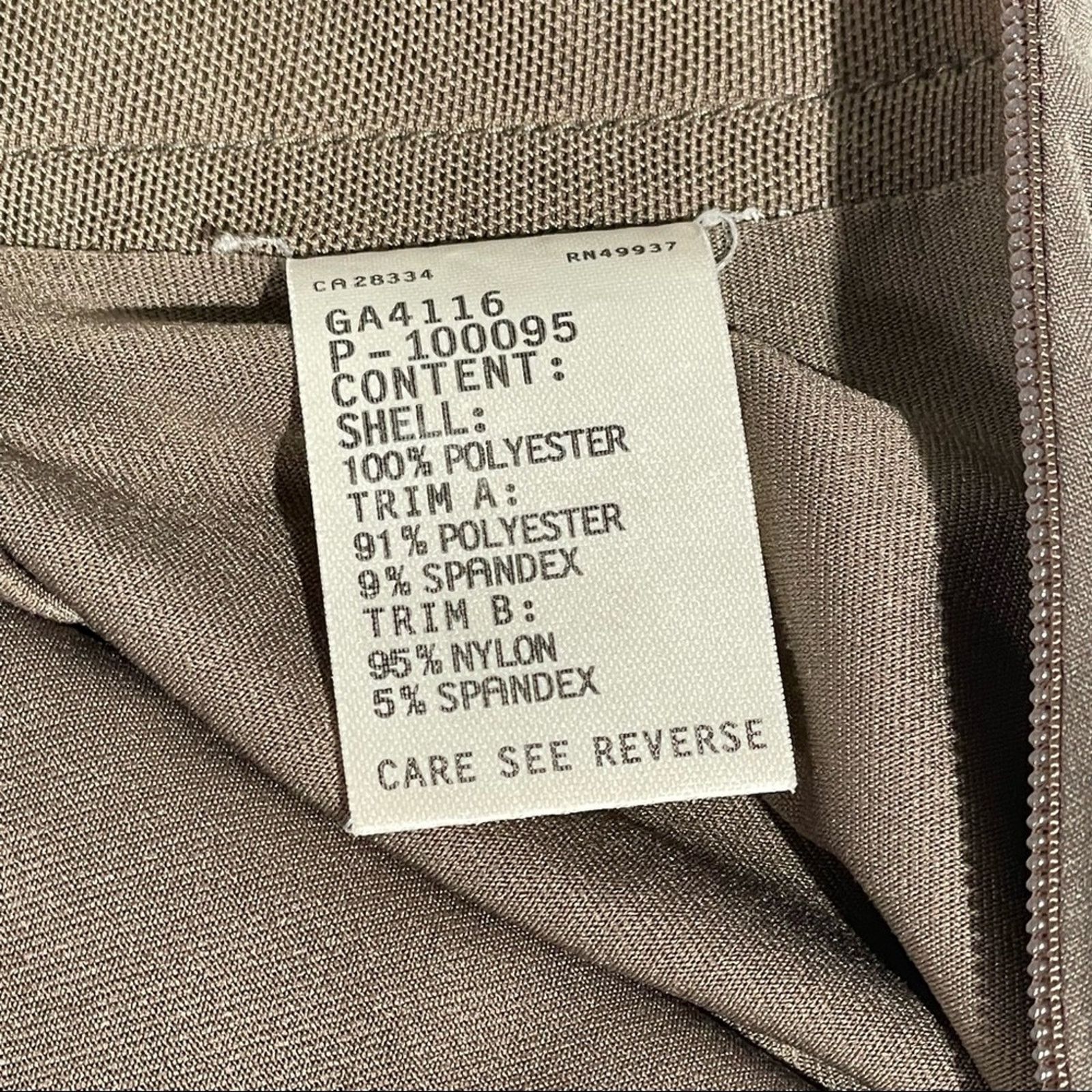 Other Tail Tech Brown Mini Skirt Size 6 Side Zip Stretch Trim Size 28" / US 6 / IT 42 - 5 Thumbnail