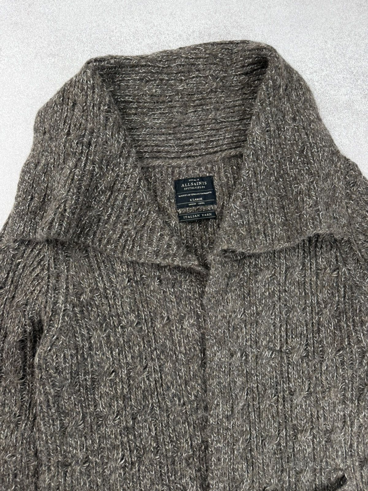 Allsaints Allsaints Spitalfields Wool/Alpaca Knit Cardigan Sweater Size XL / US 12-14 / IT 48-50 - 5 Thumbnail