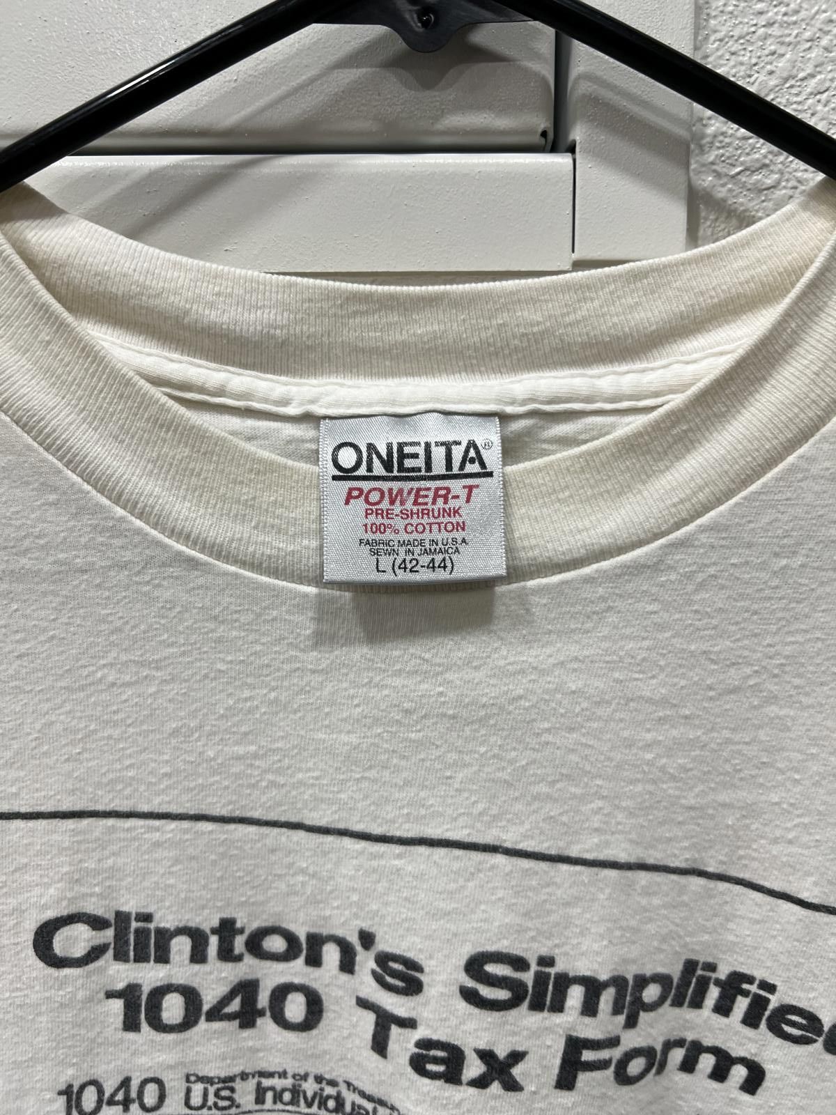 Other 90s Clinton Tax Form Parody Tee Size US L / EU 52-54 / 3 - 2 Thumbnail