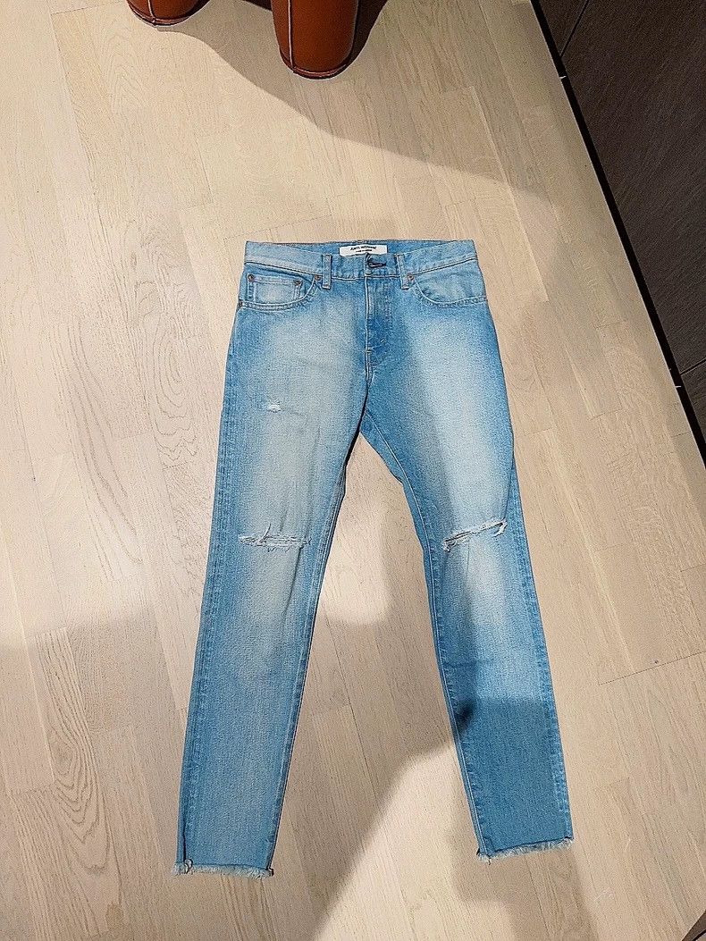Junya Watanabe CDG Junya Watanabe Distressed Denim Jeans Size 24" / US 00 / IT 34 - 1 Thumbnail