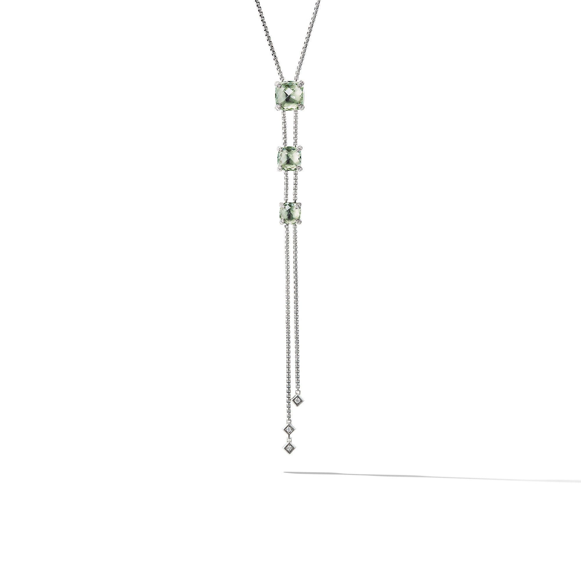 David Yurman o1w1db10525 N13460D Necklace with Prasiolite and Diamond Size ONE SIZE - 1 Preview