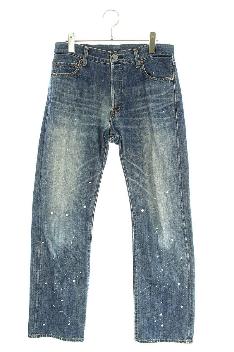 image of Comme Des Garcons x Comme Des Garcons Homme Archive Painter Denim Pants in Blue, Men's (Size 31)