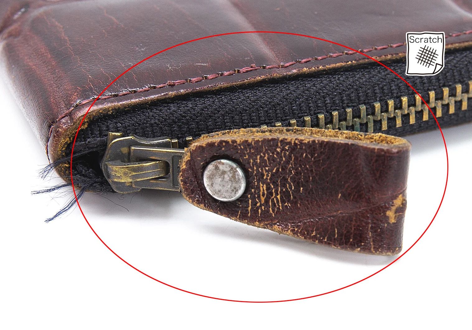 Jean Paul Gaultier Crocodile Embossed Round Zip Coin Case in Brown Size ONE SIZE - 5 Thumbnail