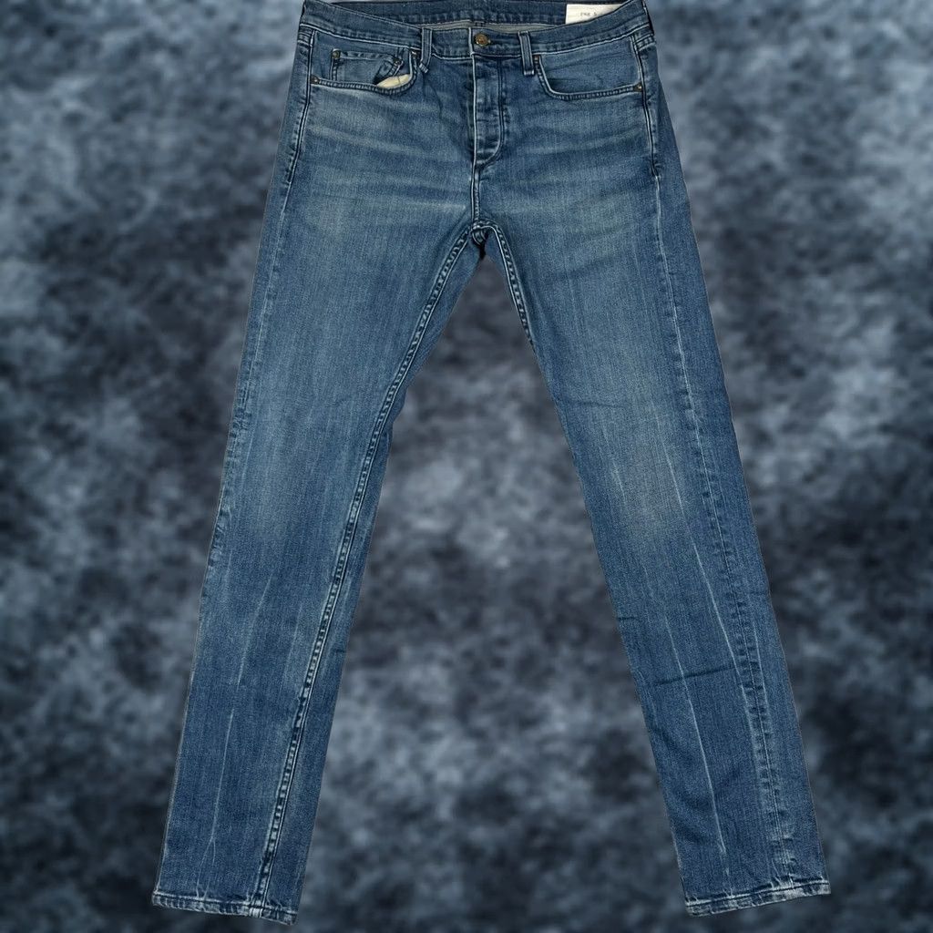 Rag & Bone Rag & Bone Fit 1 Jeans Mens 34x32 Blue Stretch Denim Pants Cotton Extra Slim Size US 34 / EU 50 - 1 Thumbnail